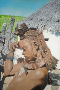 Himba Mädchen, 2016, Acryl auf Leinwand, 120 cm x 80 cm